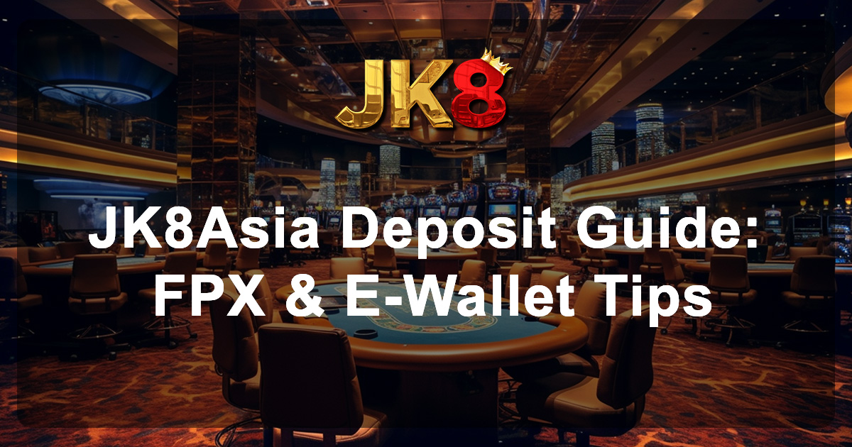 JK8Asia Deposit Guide FPX & E Wallet Tips